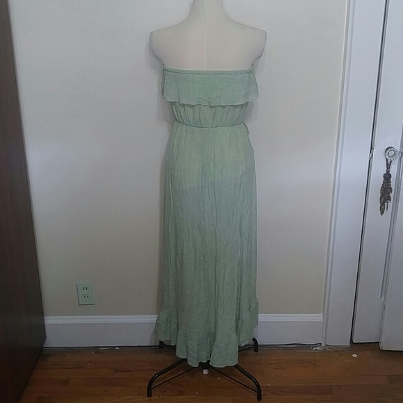 Love J green strapless high low dress size large - Picture 3 of 4